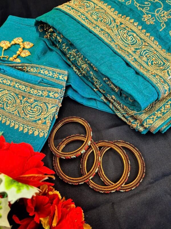 Nakshi Kantha Embroidered Saree